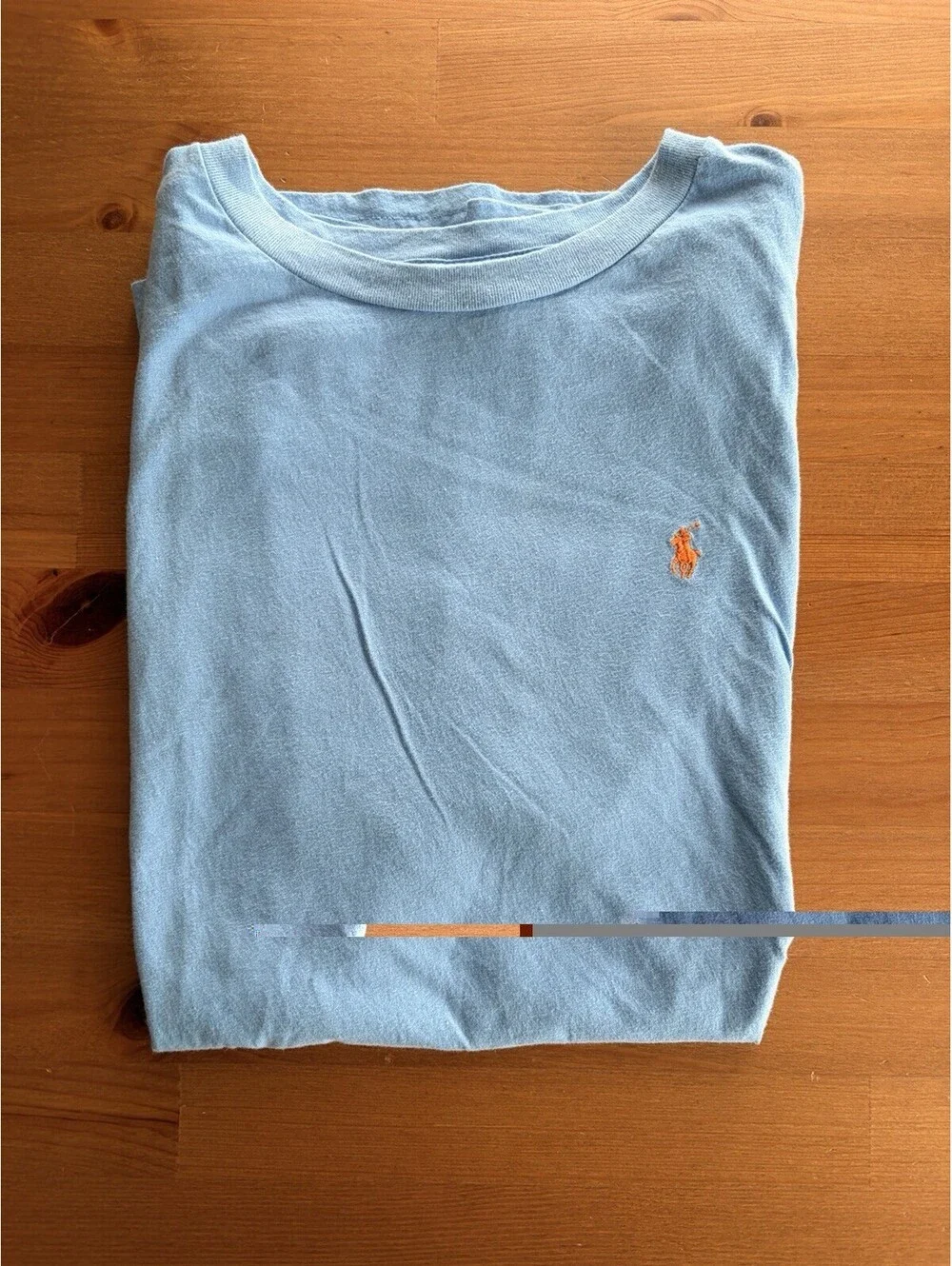 Polo Ralph Lauren Boys XL (18-20) Short Sleeve T-Shirt Light Blue 100% Cotton